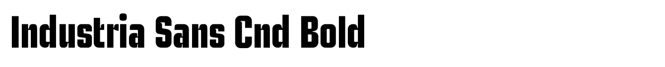 Industria Sans Cnd Bold